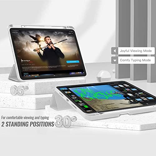Zryxal New ipad Pro 11 אינץ 'מארז 2021/2020 עם מחזיק עיפרון, מארז iPad חכם [תמיכה במגע מזהה וניקיון/שינה